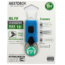 NEXTORCH 纳丽德 GL10 USB充电LED迷你钥匙灯 钥匙扣